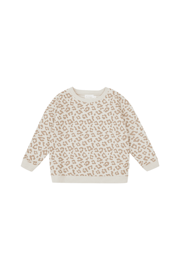 Oversized Sweater im Leoprint FS25
