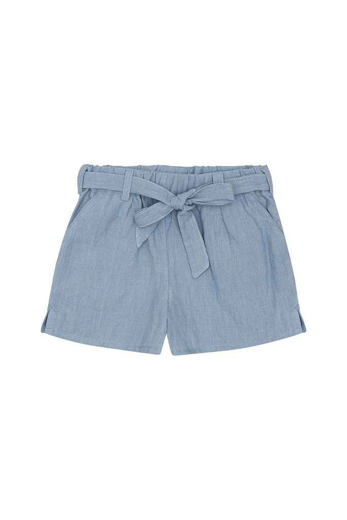 Leinenshorts 'clear blue' mit Gürtel FS25