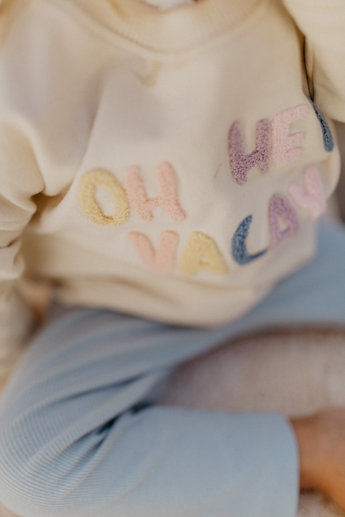 Oversized Sweatshirt 'oh hey vacay' FS25