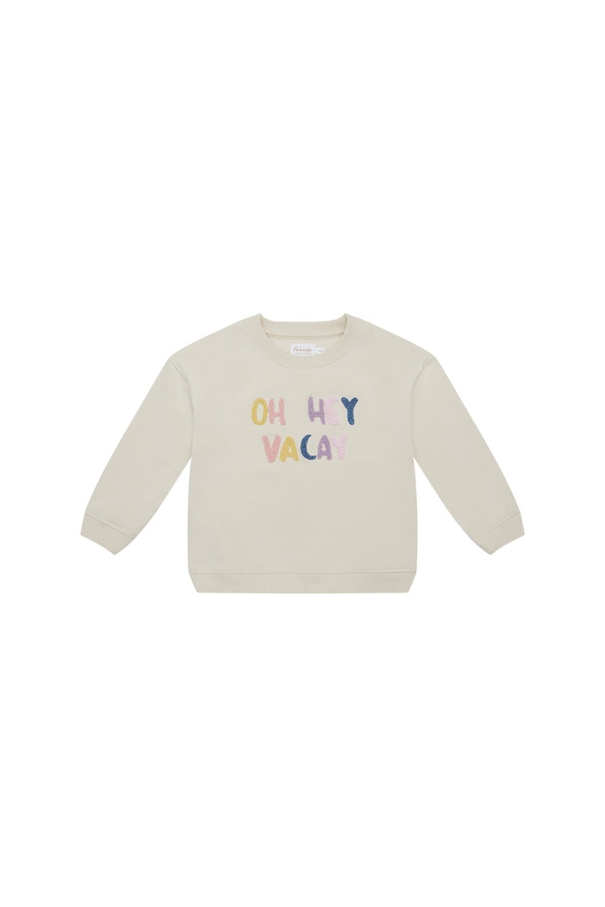 Oversized Sweatshirt 'oh hey vacay' FS25