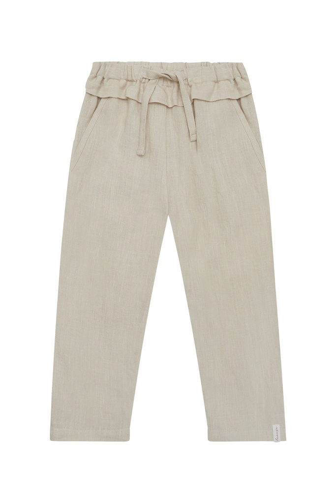 Leinenhose mit Rüsche und Schleife FS25