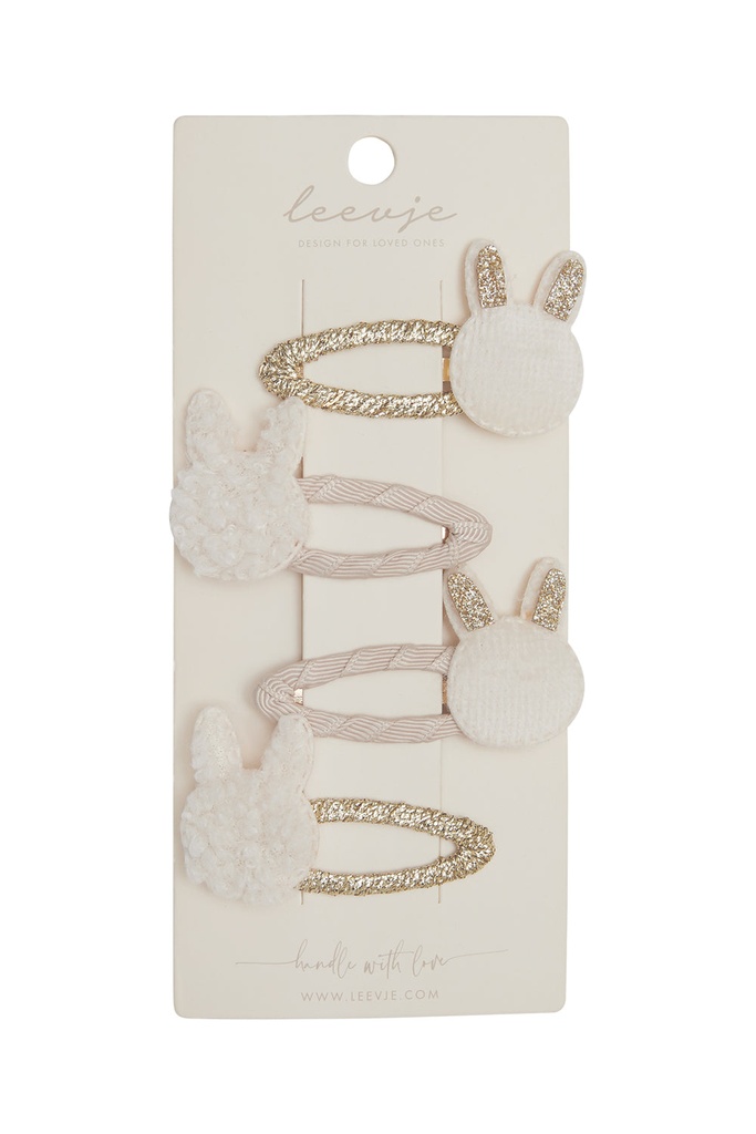 Haarspangen 'fluffy bunny clips' FS25