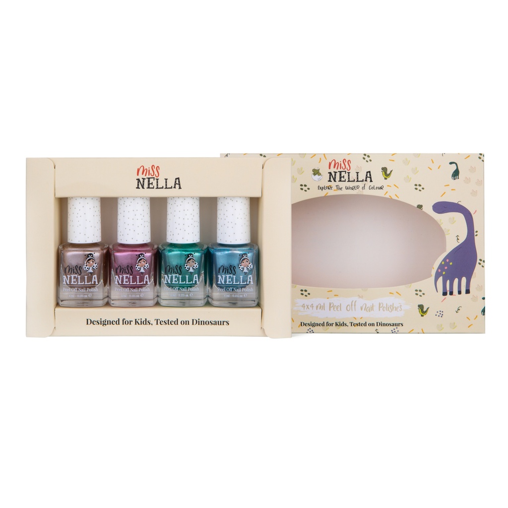 Dino Collection Pack of 4 Nail Polishes